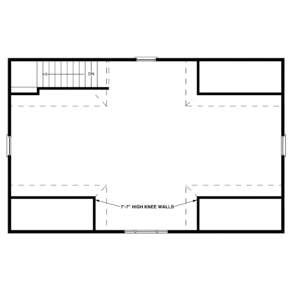 Building Plans Second Floor - Appelbaum 3-Car Carriage House 108D-6002 | House Plans and More