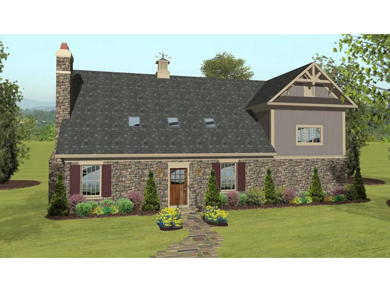 Arts & Crafts House Plan Rear Photo 01 -  108D-7504 | House Plans and More