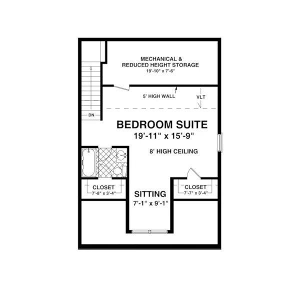 Building Plans Second Floor - 108D-7509 | House Plans and More