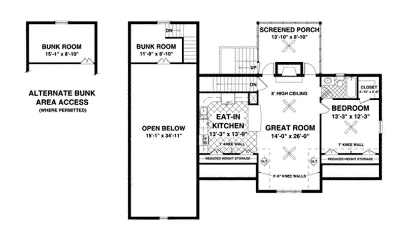 Building Plans First Floor - 108D-7513 | House Plans and More