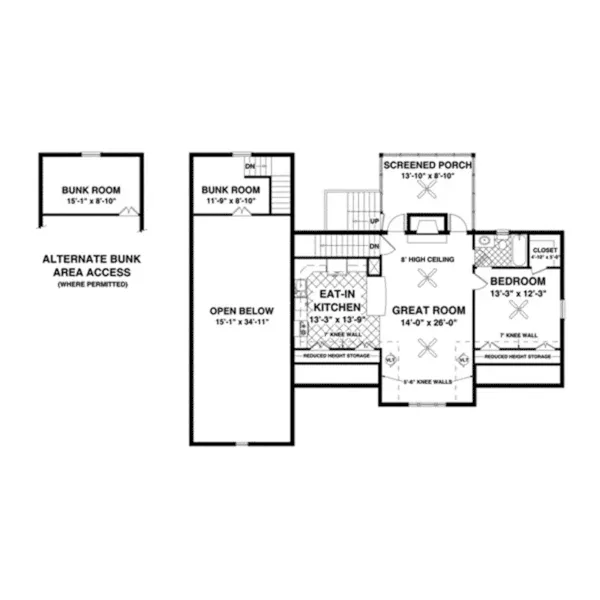 Building Plans First Floor - 108D-7513 | House Plans and More