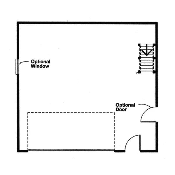 Building Plans First Floor - Belmont Hill Clerestory Garage 109D-6011 | House Plans and More