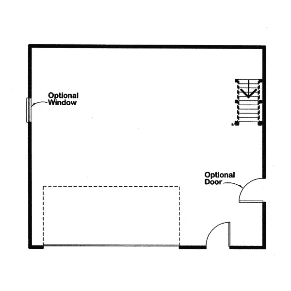 Building Plans First Floor - Munhall Saltbox Garage 109D-6012 | House Plans and More