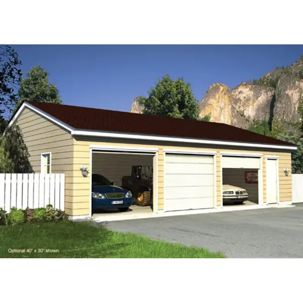 Building Plans Front of Home - Molly Garage With Tall Door 109D-6015 | House Plans and More