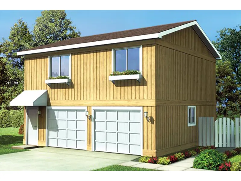 Building Plans Front of Home - Kallista Apartment Garage 109D-6018 | House Plans and More