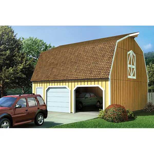 Building Plans Front of Home - Keisha Two-Car Garage 109D-6021 | House Plans and More