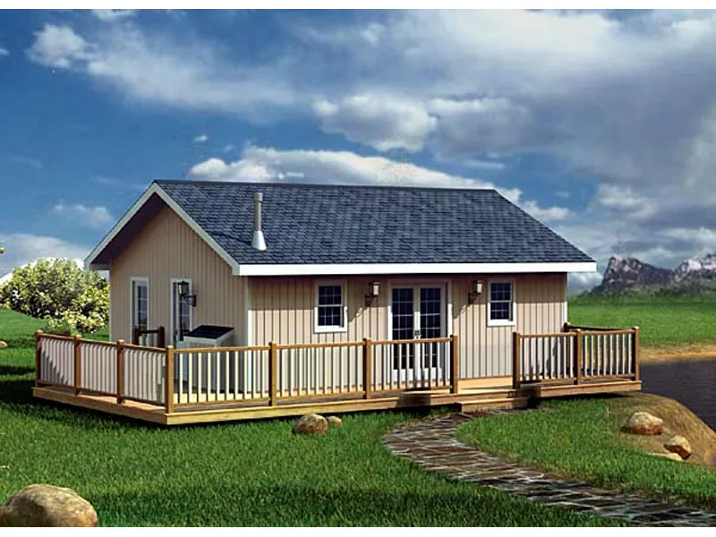 Country House Plan Front of Home - Edelle Cabin Home 109D-7500 | House Plans and More