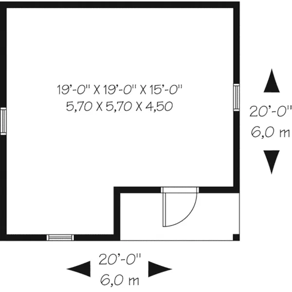 Building Plans First Floor - Kaylene Garden Shed 113D-4507 | House Plans and More