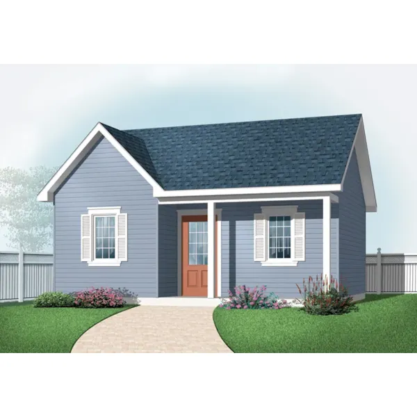 Building Plans Front of Home - Laurie Playhouse Shed 113D-4510 | House Plans and More