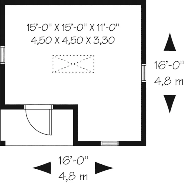 Building Plans First Floor - Marsha Hill Playhouse Shed 113D-4511 | House Plans and More