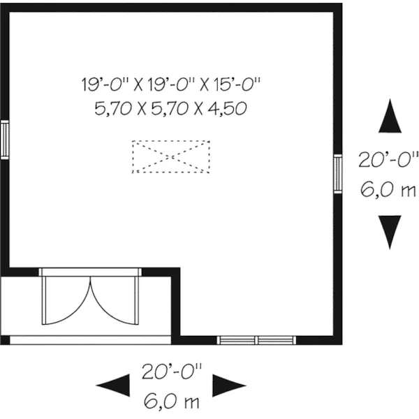 Building Plans First Floor - Nancia Gabled Shed 113D-4512 | House Plans and More