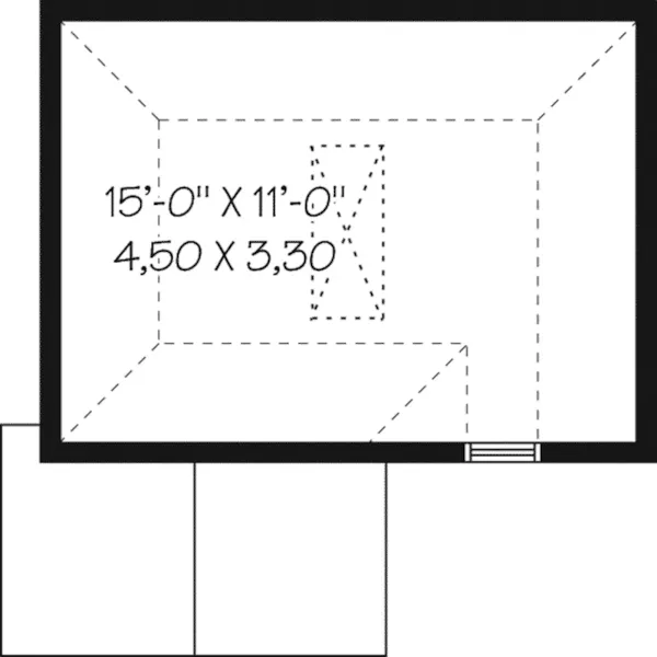 Building Plans Second Floor - Medwin Storage Shed 113D-4513 | House Plans and More