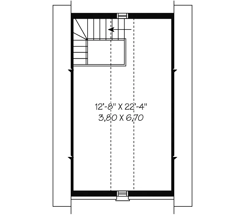Building Plans Second Floor - Chantelle One-Car Garage  113D-6003 | House Plans and More