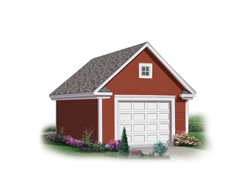 Building Plans Front Image - Ryker Western Style Garage 113D-6005 | House Plans and More