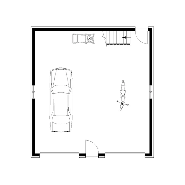 Building Plans First Floor - Kiara Pond Victorian Garage 113D-6008 | House Plans and More