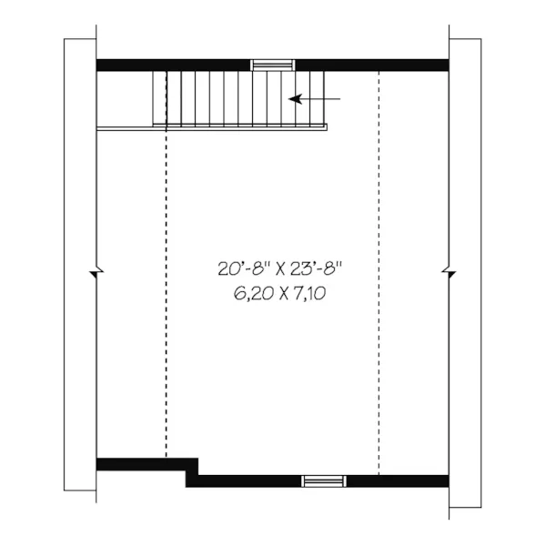 Building Plans Second Floor - Marsha Charming One Car Garage 113D-6009 | House Plans and More