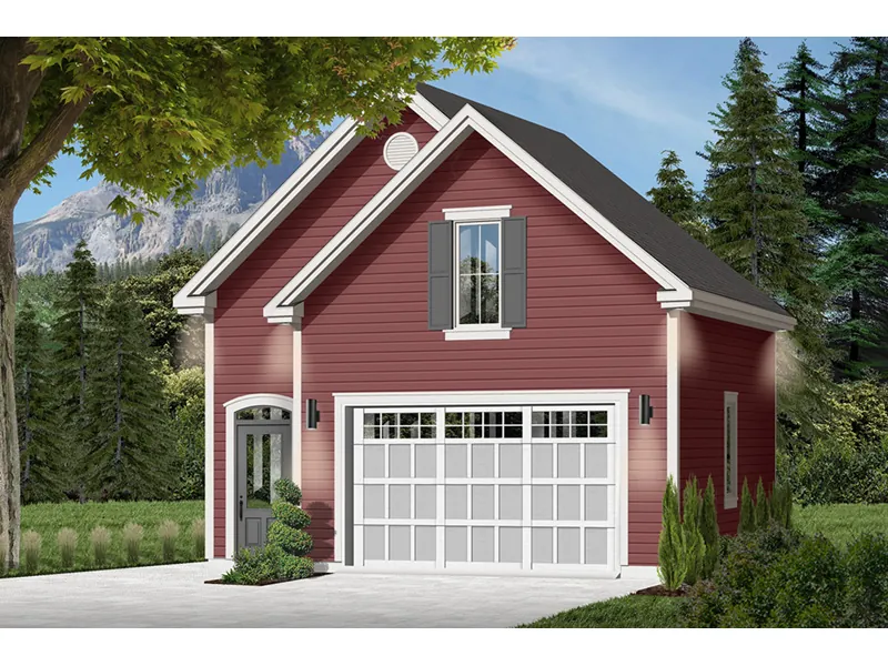 Building Plans Front Photo 01 - Marsha Charming One Car Garage 113D-6009 | House Plans and More