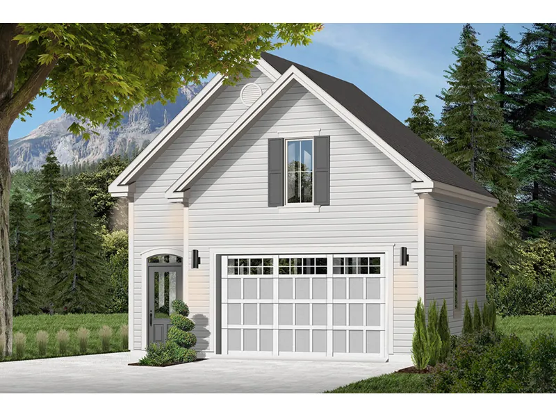 Building Plans Front Photo 02 - Marsha Charming One Car Garage 113D-6009 | House Plans and More