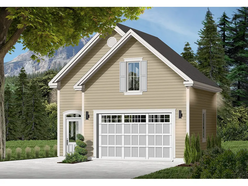 Building Plans Front Photo 03 - Marsha Charming One Car Garage 113D-6009 | House Plans and More
