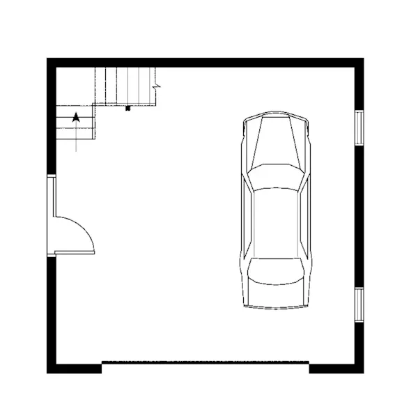 Building Plans First Floor - Marilla Charming Two-Car Garage 113D-6013 | House Plans and More