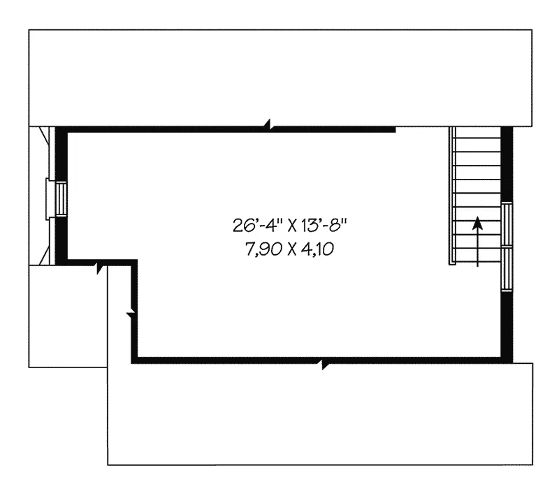Building Plans Second Floor - Burnell Two-Car Garage 113D-6014 | House Plans and More