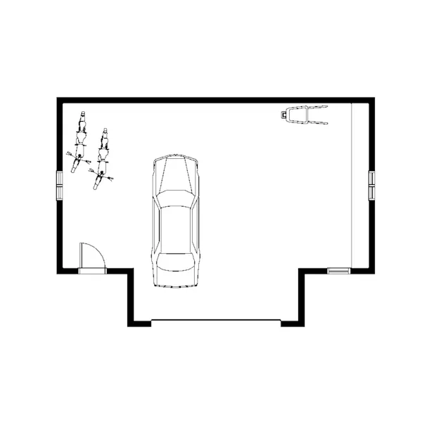 Building Plans First Floor - Quail Terrace Two-Car Garage 113D-6018 | House Plans and More