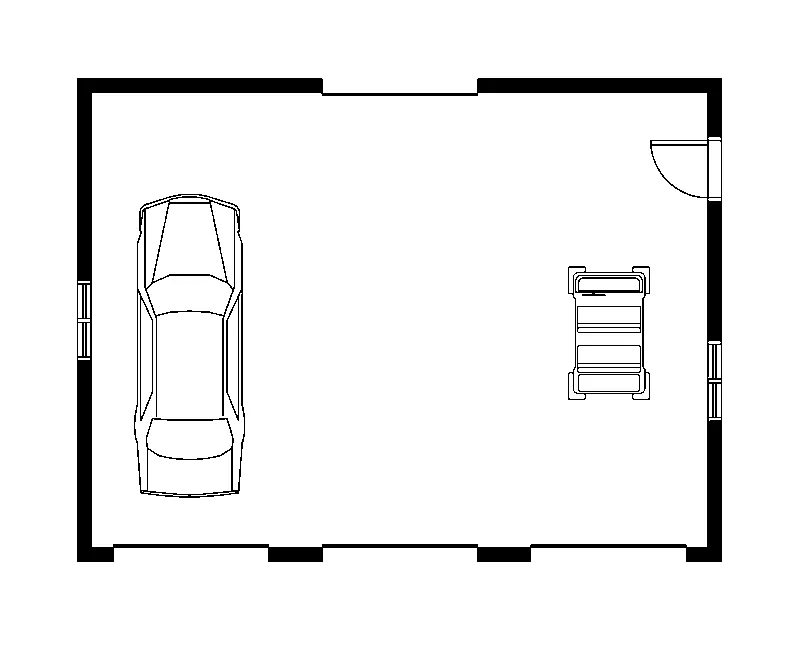 Building Plans First Floor - Lynwood Three-Car Garage 113D-6031 | House Plans and More