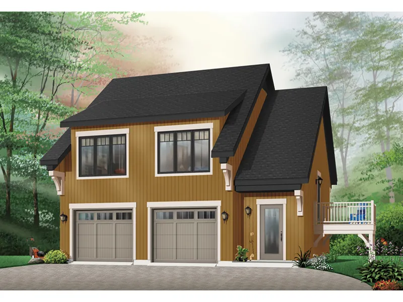 Building Plans Front Photo 02 - Lacoya Two-Car Garage  113D-7504 | House Plans and More
