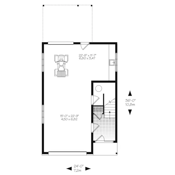 Contemporary House Plan First Floor -  113D-7510 | House Plans and More