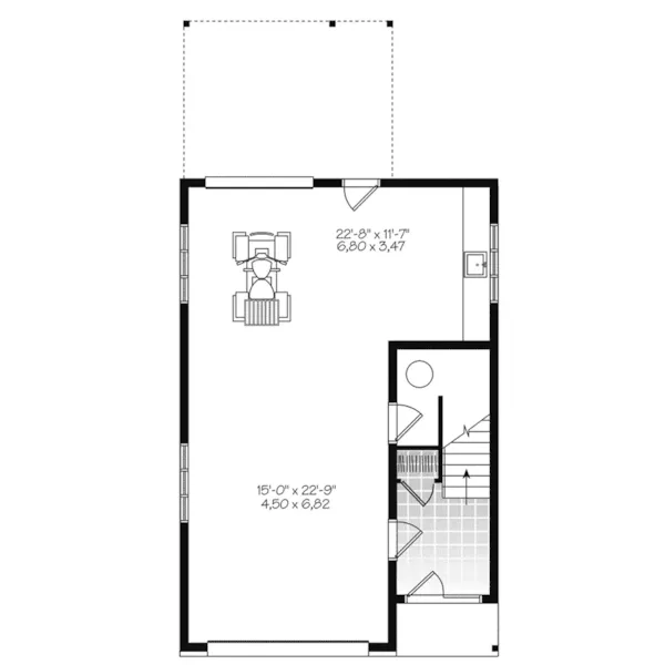 Rustic House Plan Lower Level Floor - 113D-7511 | House Plans and More