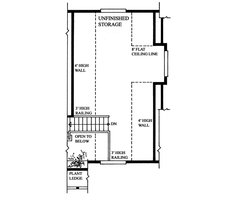 Building Plans Second Floor - Homestead Rustic Garage 117D-6001 | House Plans and More