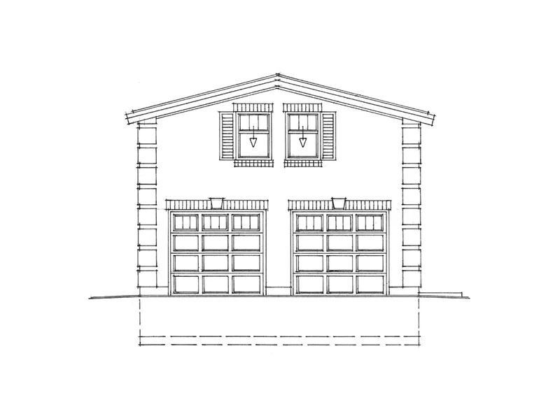 Building Plans Front of Home -  117D-6005 | House Plans and More