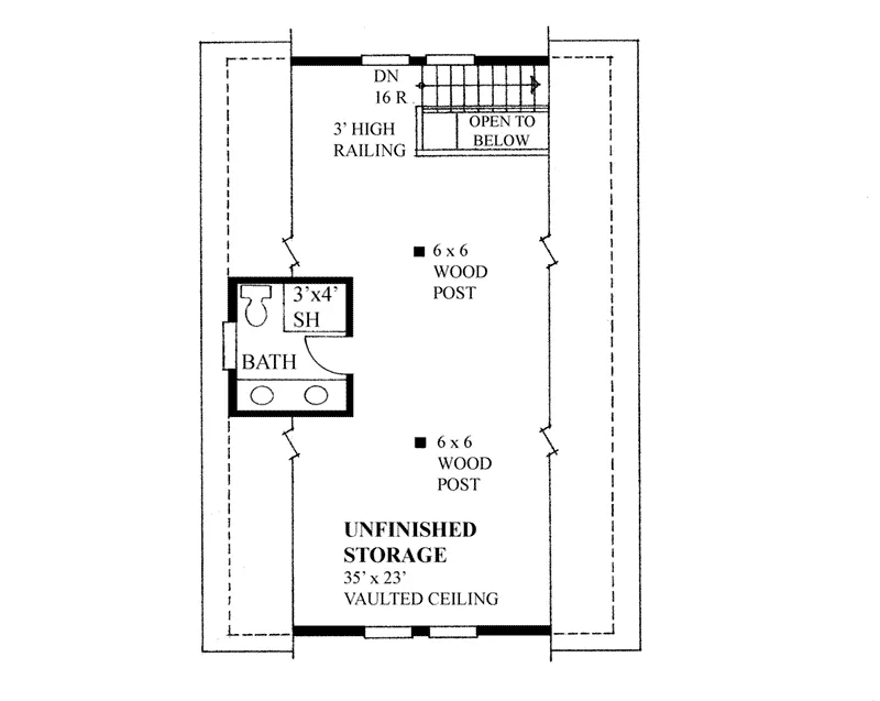 Building Plans Second Floor -  117D-6006 | House Plans and More