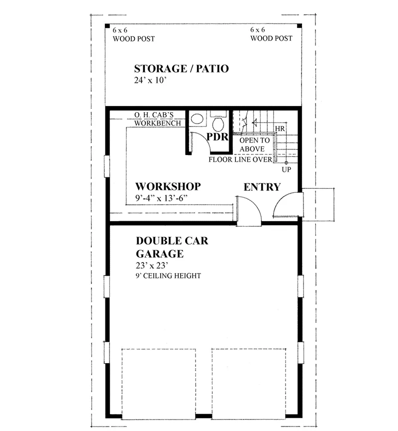 Building Plans First Floor -  117D-6010 | House Plans and More