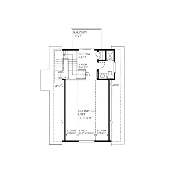 Building Plans Second Floor -  117D-7509 | House Plans and More