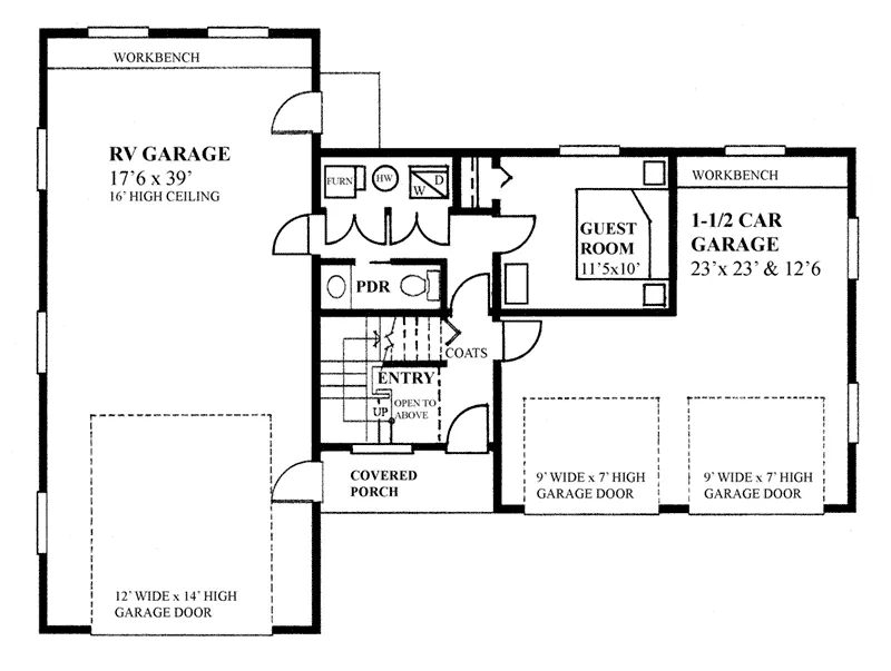 Building Plans First Floor -  117D-7513 | House Plans and More