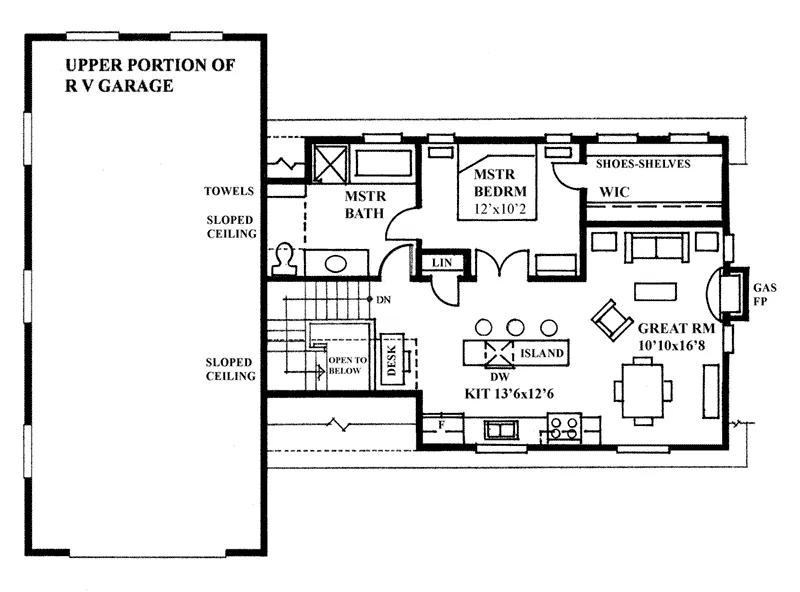 Building Plans Second Floor -  117D-7513 | House Plans and More