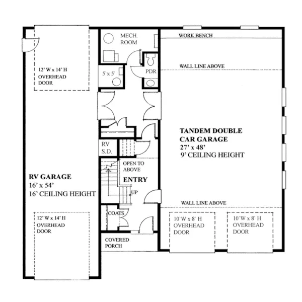 Building Plans First Floor -  117D-7517 | House Plans and More