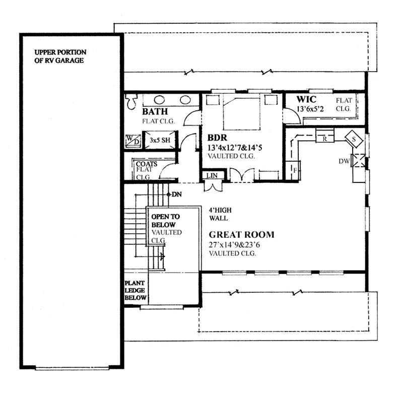 Building Plans Second Floor -  117D-7517 | House Plans and More