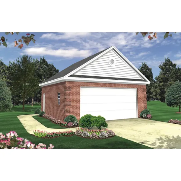 Building Plans Front of Home - Stein 2-Car Garage 124D-6000 | House Plans and More