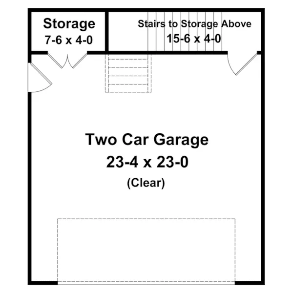 Building Plans First Floor - Stephen 2-Car Garage 124D-6002 | House Plans and More