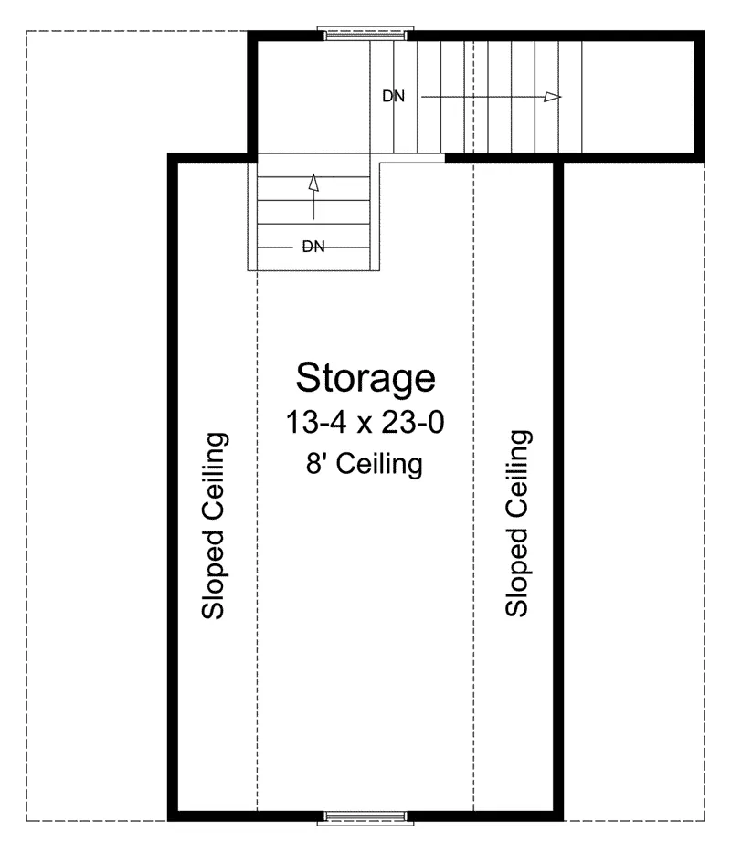 Building Plans Second Floor - Stephen 2-Car Garage 124D-6002 | House Plans and More