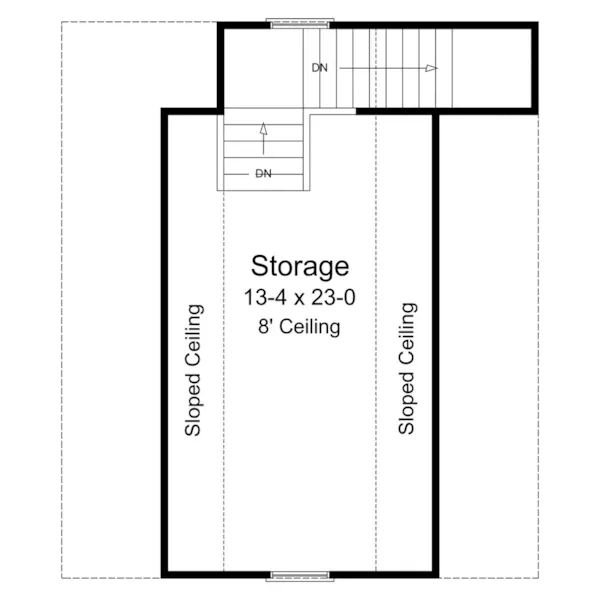 Building Plans Second Floor - Stephen 2-Car Garage 124D-6002 | House Plans and More