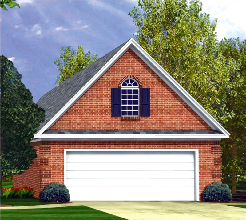 Building Plans Front of Home - Stephen 2-Car Garage 124D-6002 | House Plans and More