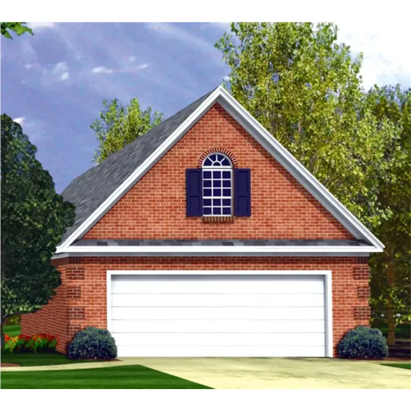 Building Plans Front of Home - Stephen 2-Car Garage 124D-6002 | House Plans and More