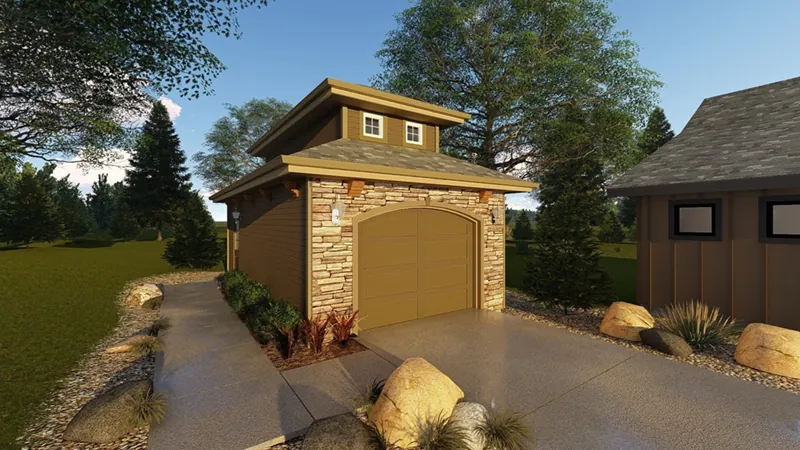 Traditional House Plan Front Photo 01 - Marburg 1-Car Garage 125D-6007 | House Plans and More