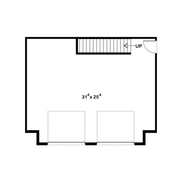 Craftsman House Plan First Floor - Edlor Cape Cod 2-Car Garage 125D-6015 | House Plans and More