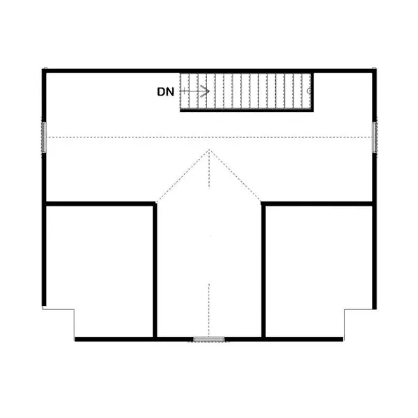 Craftsman House Plan Loft - Edlor Cape Cod 2-Car Garage 125D-6015 | House Plans and More