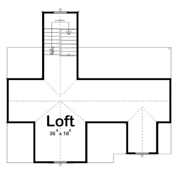 Building Plans Second Floor - 125D-6043 | House Plans and More