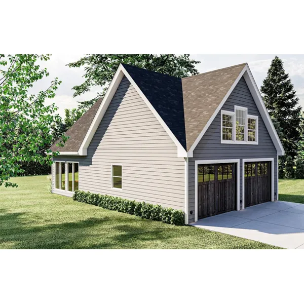 Building Plans Side View Photo - 125D-6068 | House Plans and More